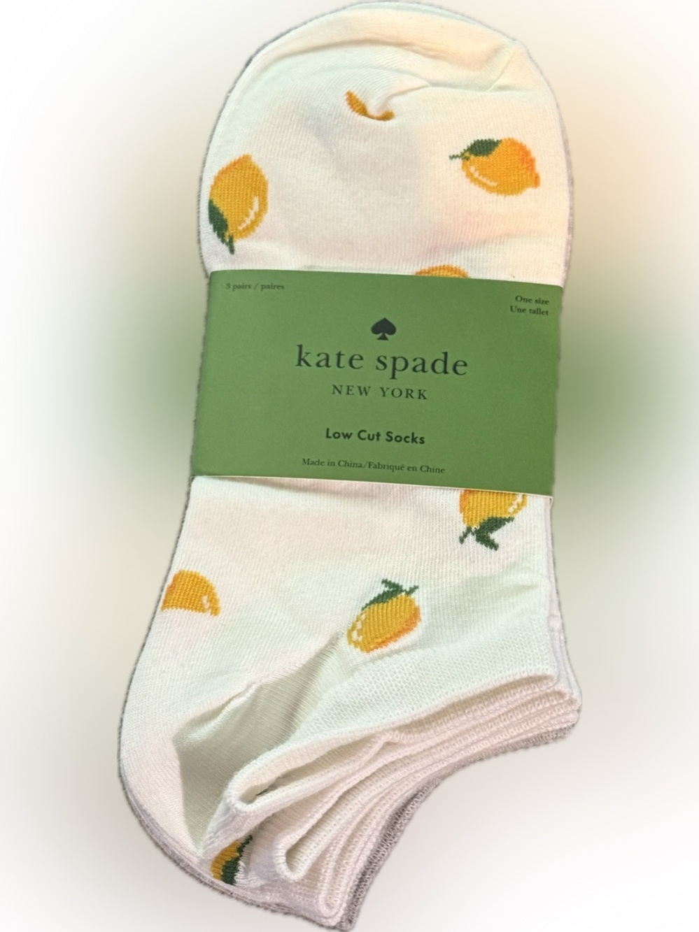 kate spade New York Low Cut Socks 3 Pack